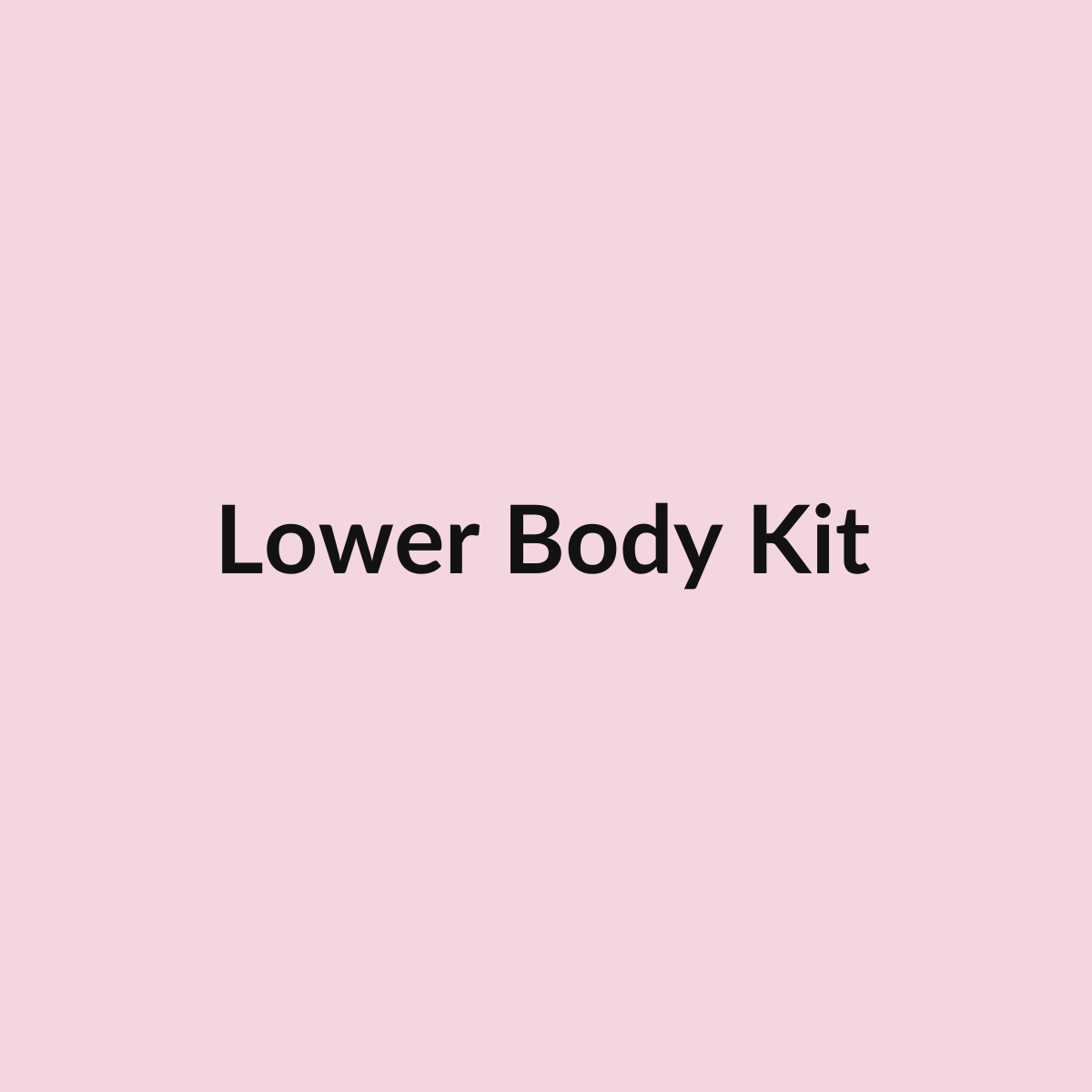 Lower body sculpt resistance kit