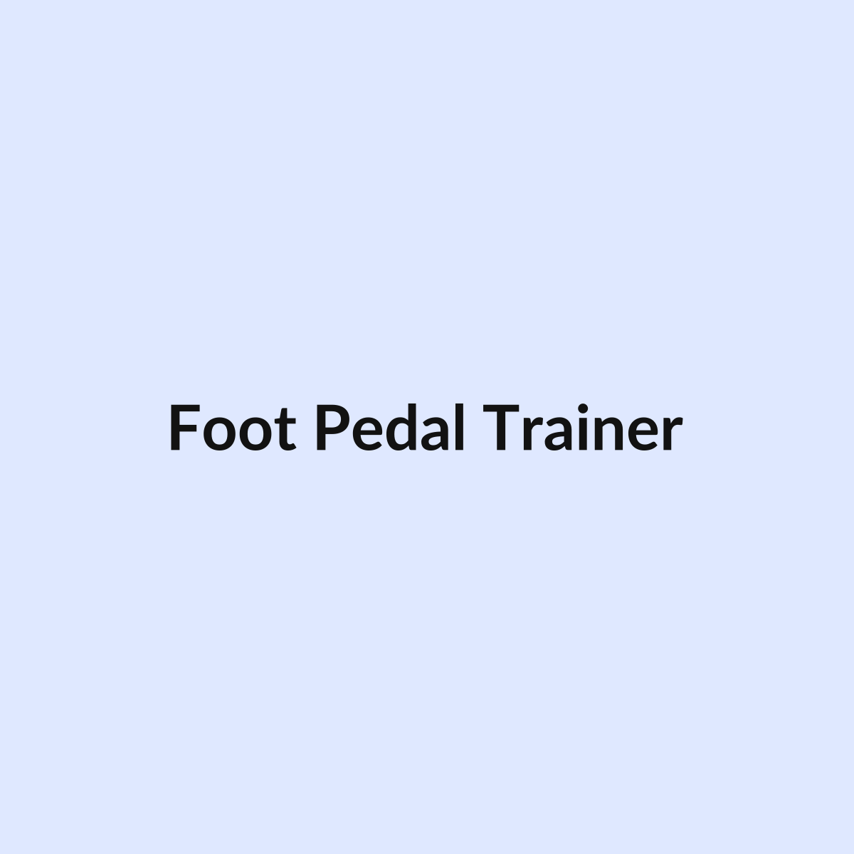 Foot-pedal resistance trainer with foam handles