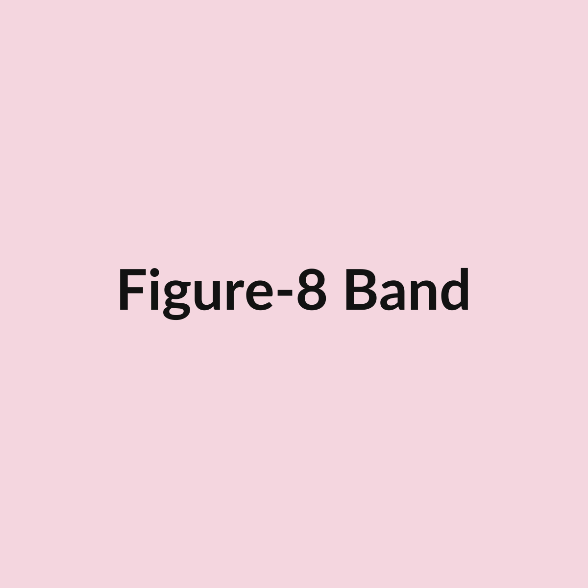 Figure-8 resistance band with foam handles