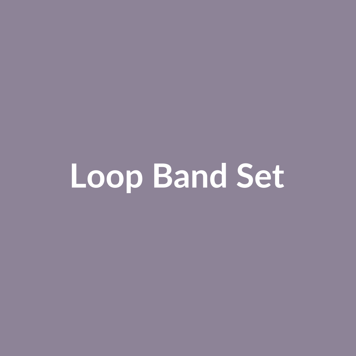 Five-piece latex loop resistance band set