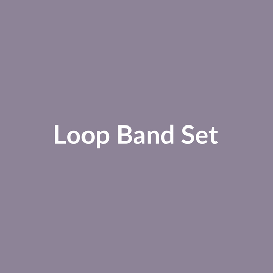 Five-piece latex loop resistance band set