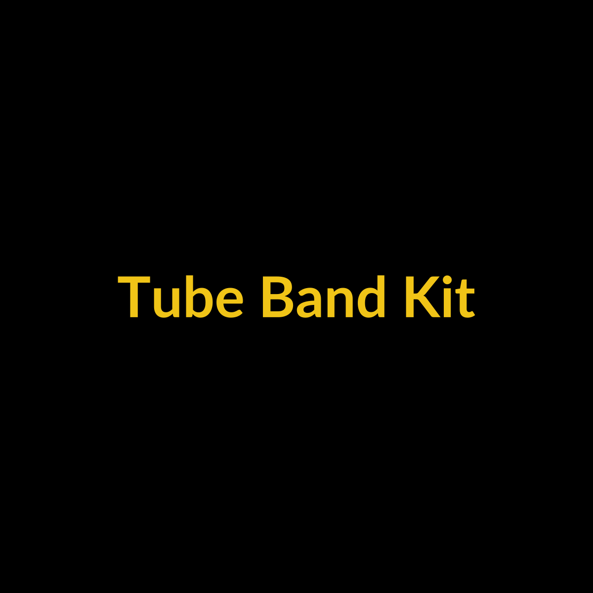 Stackable tube resistance band kit with handles