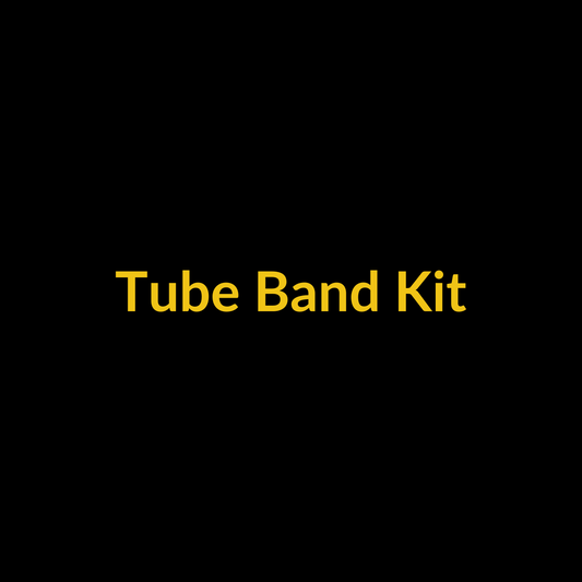 Stackable tube resistance band kit with handles