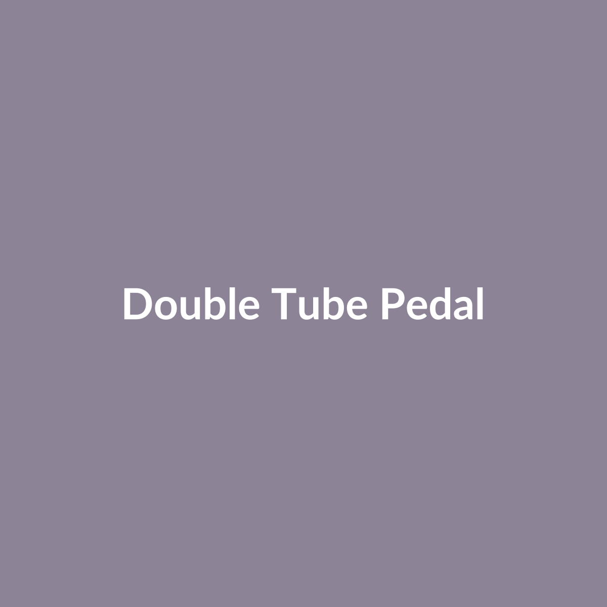 Double-tube foot pedal resistance system