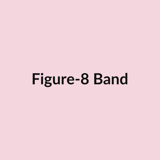 Figure-8 resistance band with foam handles